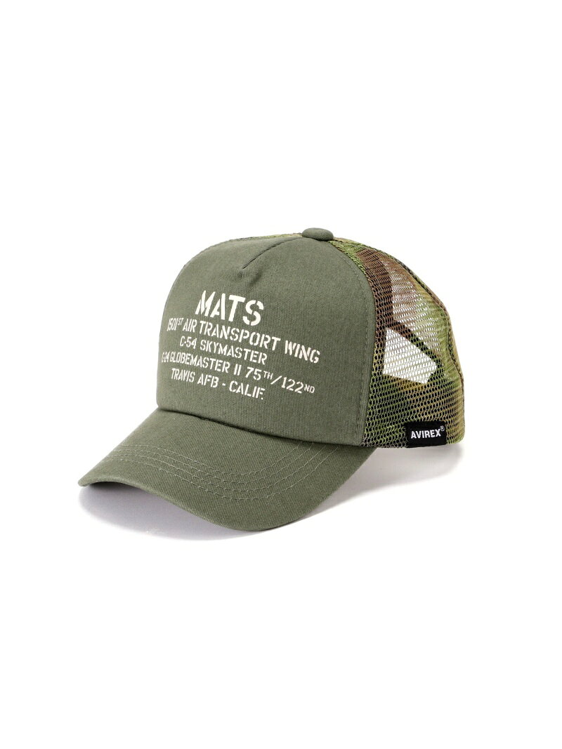 《KIDS/キッズ》MESH CAP MATS / メッシュ キャップ AVIREX アヴィレックス 帽子 その他の帽子 グリーン ブラック【送料無料】[Rakuten Fashion]