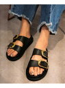CAMINANDO/カミナンド/BIG DOUBLE BUCKLE SANDAL LHP エルエイチピー シューズ・靴 その他のシューズ・靴 ブラック【送料無料...