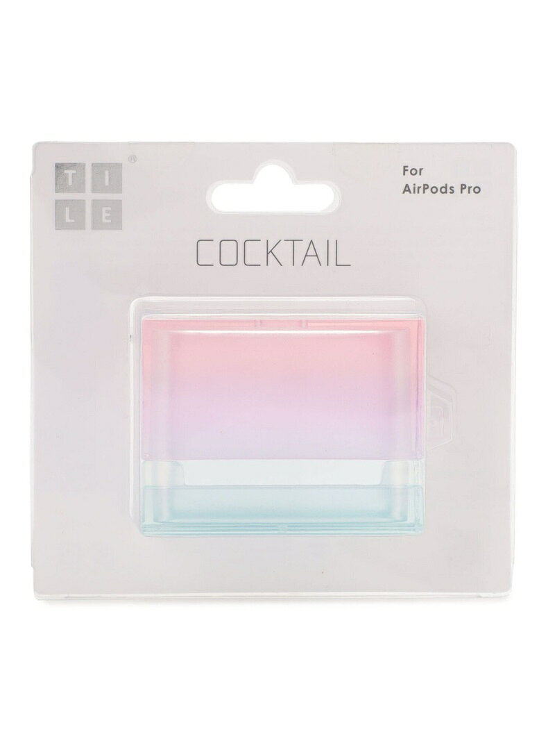 【AirPods Pro ケース】TILE COCKTAIL (グラデーションPINK) B'2nd ビーセカンド 福袋・ギフト・その他 その他 ピンク[Rakuten Fashion]