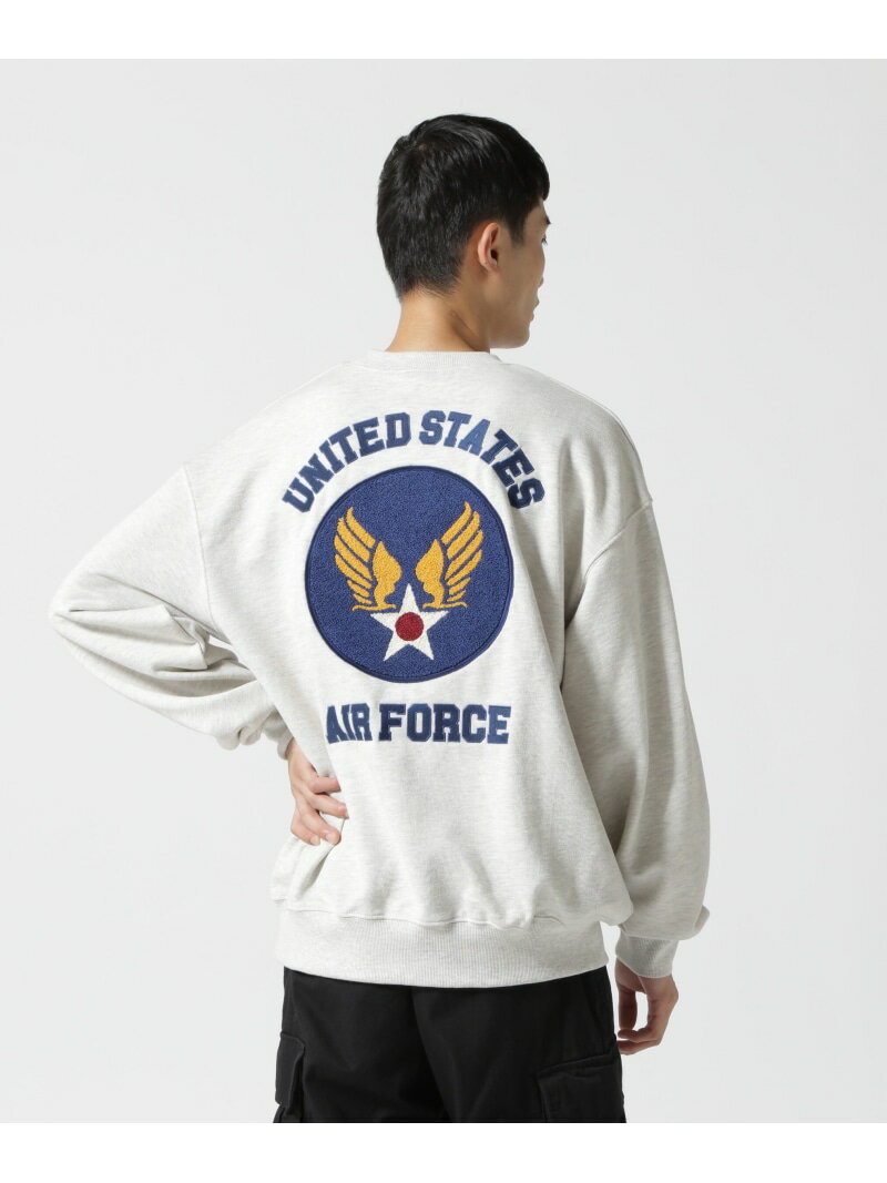 【SALE／30%OFF】《WEB&DEPOT限定》SAGARA AIRFORCE CREWNECK SWEAT / サガラ エアフォース クルーネック スウェット AVIREX アヴィレックス トップス スウェット・トレーナー グレー ネイビー ホワイト オレンジ【RBA_E】【送料無料】[Rakuten Fashion]