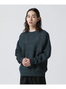 YOKE/ヨーク/MESH KNITTED CREWNECK SWEATER GARDEN TOKYO ガーデン トップス ニット グリーン ホワイト イエロー ブルー【送料無料】 Rakuten Fashion