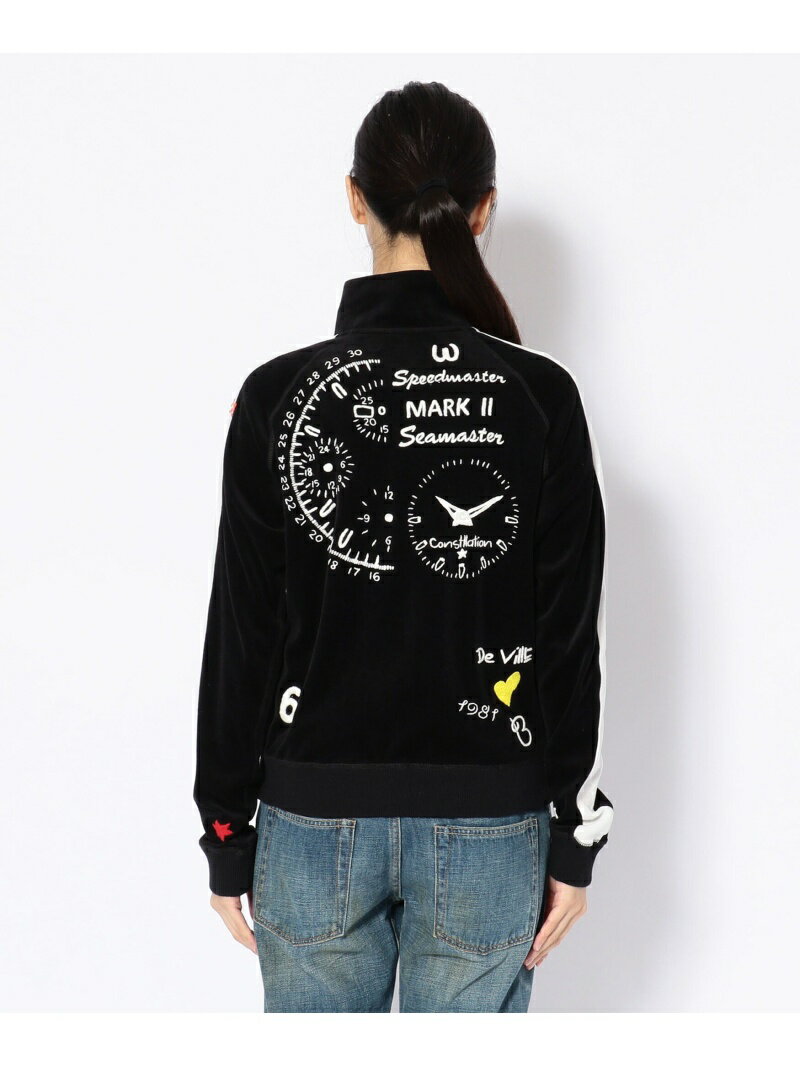 birdog/バードッグ/hand embroidery velour track jacket -MARK 2- RAWLIFE ロイヤルフラッシュ トップス パーカー・フーディー ブラック【送料無料】[Rakuten Fashion]
