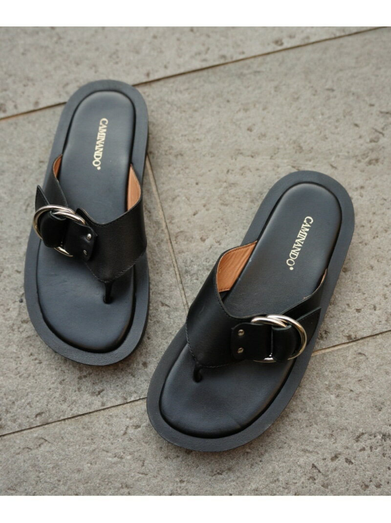 CAMINANDO(カミナンド) THONG PLATFORM SANDALS/2427 B'2nd ビーセカンド シューズ・靴 その他のシューズ・靴 ブラック