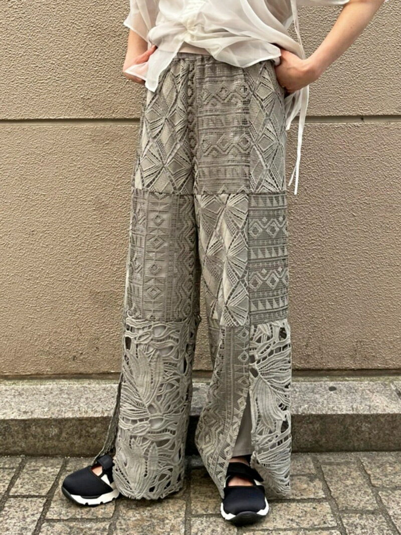 AULA AILA(アウラ アイラ)別注レースパンツ B'2nd ビーセカンド パンツ その他のパンツ ベージュ【送料無料】[Rakuten Fashion]