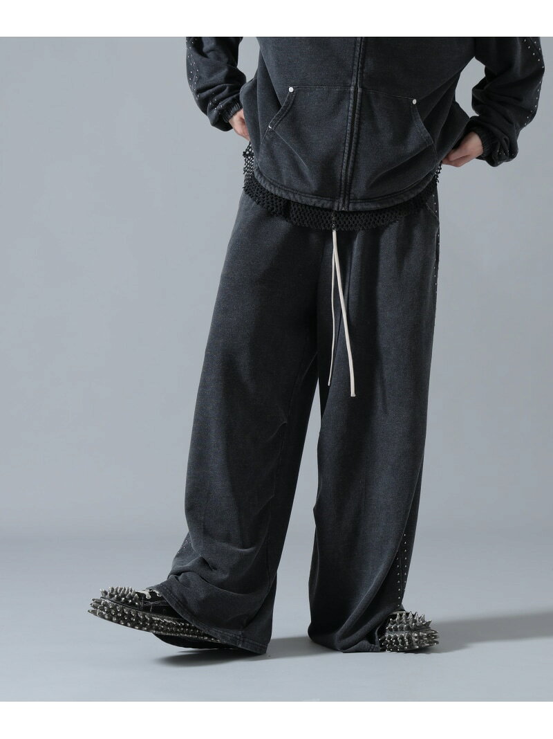 Rakuten - 【SALE／50%OFF】DankeSchon/ダンケシェーン/STUDS SWEAT PANTS LHP エルエイチピー パンツ その他のパンツ ブラック ブラウン【RBA_E】【送料無料】[Rakuten Fashion]