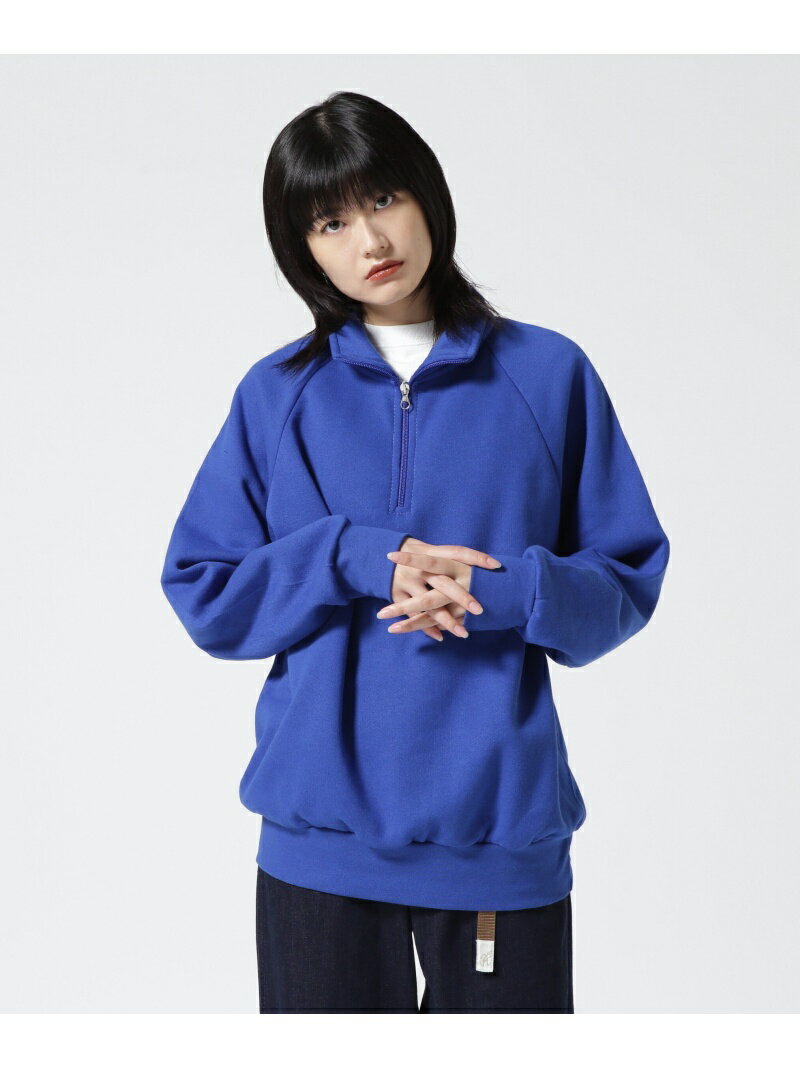 VESTI/ヴェスティ FELPA MANICA RAGLAN SWEAT ハーフジップスウェット IT503 BEAVER ビーバー カットソー カットソーその他 ホワイト ブラック ブルー オレンジ【送料無料】[Rakuten Fashion]