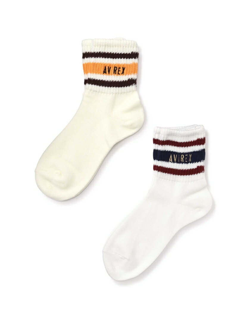 scXtLINE LOGO SOCKS/ CS \bNX/C AVIREX ABbNX CEbOEFA C zCg O[[Rakuten Fashion]