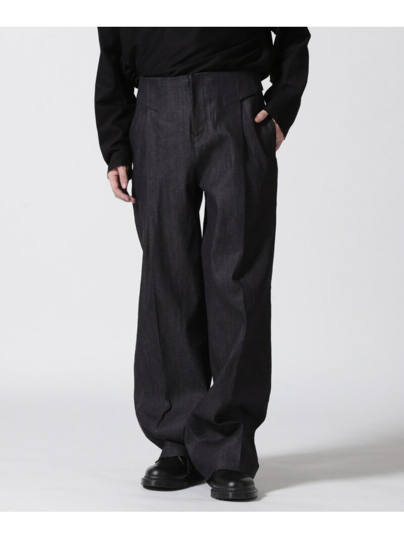 BIBLIOTHERK/ビブリオテーク/LOOSE DRESS TROUSERS GARDEN TOKYO ガーデン パンツ その他のパンツ ブルー【送料無料】[Rakuten Fashion]