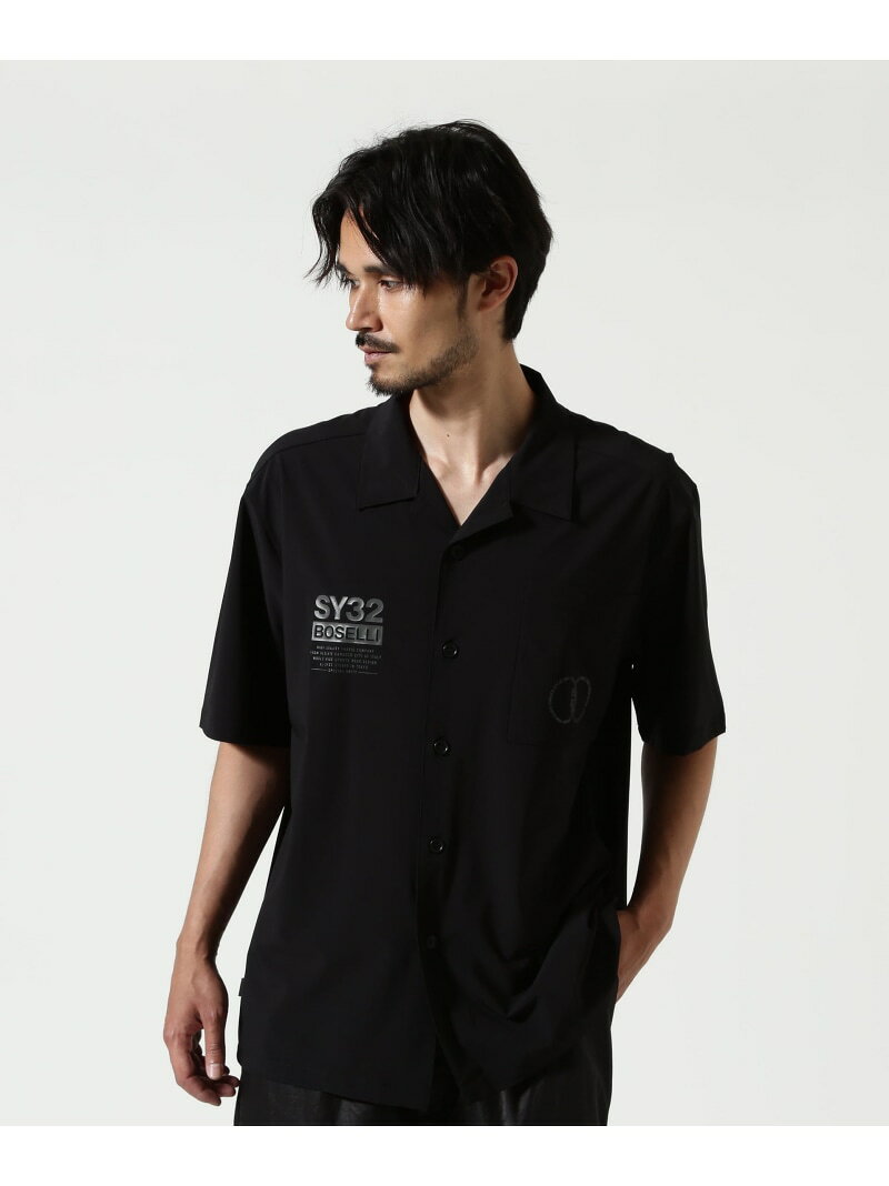SY32 by SWEET YEARS/エスワイサーティトゥ バイ スィートイヤーズ/BOSELLI COLLABO SHIRTS ROYAL FLASH ロイヤルフラッシュ トップス シャツ・ブラウス ブラック
