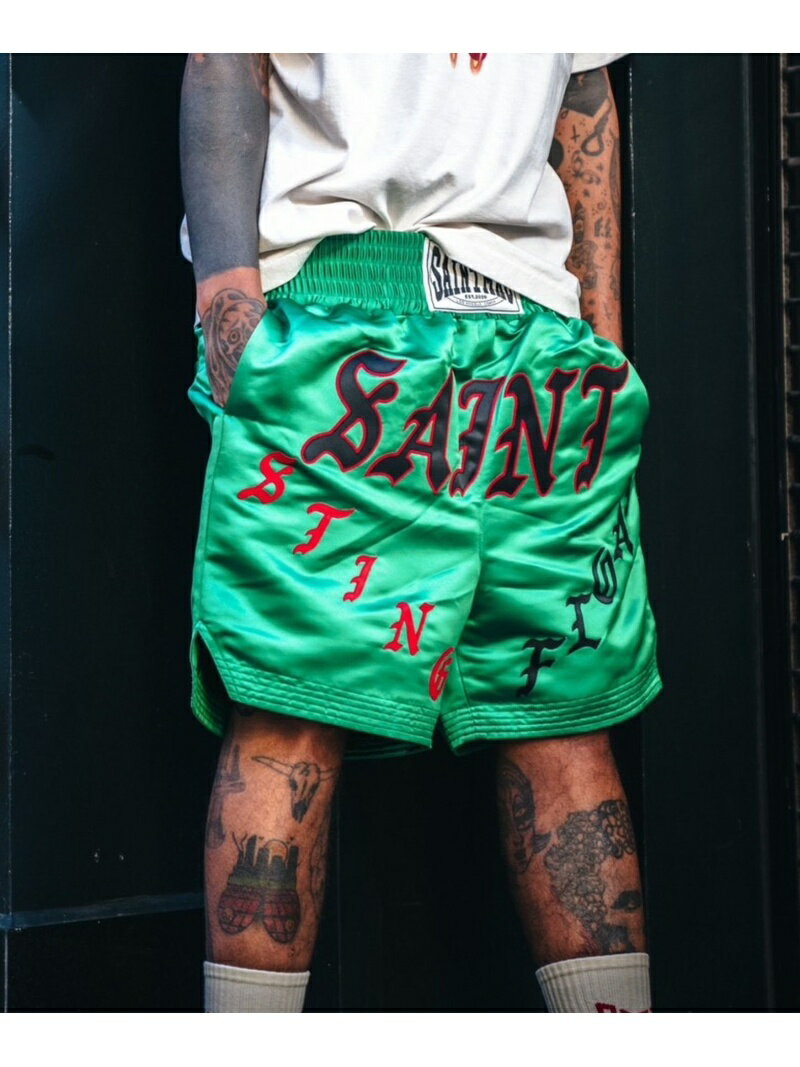 SAINT MICHAEL/セント マイケル/SHORTS/BOXING/GREEN ROYAL FLASH ロイヤルフラッシュ パンツ その他の..