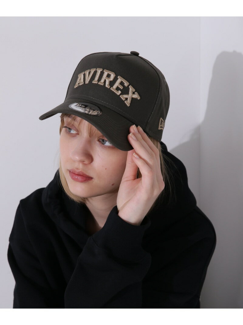 《AVIREX × NEWERA》9FORTY A-FRAME LOGO CAP ADJUSTABLE / 9フォーティー Aフレーム ロゴ AVIREX アヴィレックス 帽子 その他の帽子 グリーン レッド ブラック ネイビー カーキグリーン【送料無料】[Rakuten Fashion]