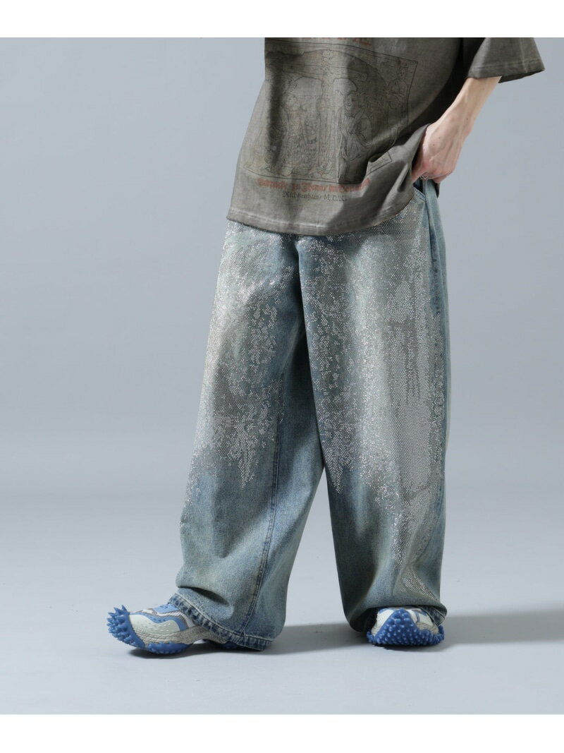 Rakuten - DankeSchon/ダンケシェーン/12oz BAGGY JEANS/SWARO LHP エルエイチピー パンツ その他のパンツ ブルー【送料無料】[Rakuten Fashion]