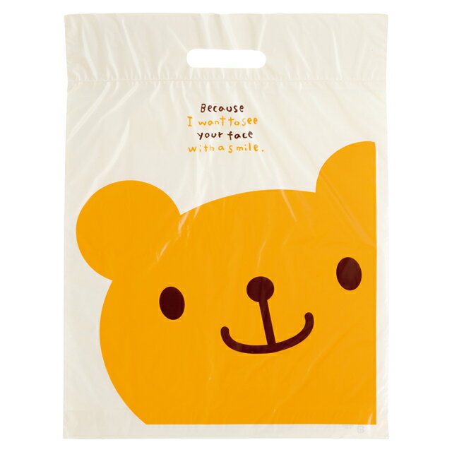 ギフトバッグ・PE袋(ウサクマ・ショッパーお買い物バック)Lサイズ