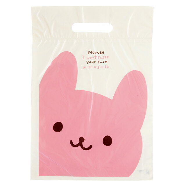 ギフトバッグ・PE袋(ウサクマ・ショッパーお買い物バック)Mサイズ