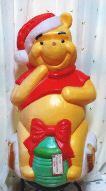 【訳あり】クリスマスディスプレイ★大きなくまのプーさんPOOH