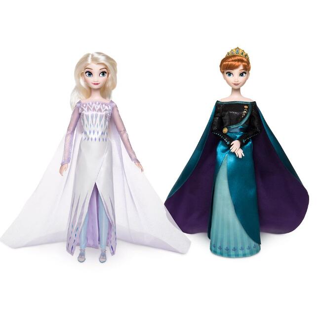 【予約商品】US版 ディズニー アナと雪の女王2 クイーン　エルサ ＆ クイーン　アナ クラシック ドール 2体セット（人形 女の子 アナ雪）