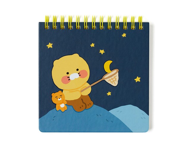 メール便で送料無料 カカオフレンズ 公式 ライアン チュンシク ミニノート 夜空 メモ帳 リングのサムネイル