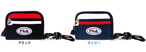 FILA フィラ 財布 紐付き 2つ折りウォレット★メール便なら￥390で全国へ L20305★マジックテープ式 ネックウォレット ネックパース(サイフ グッズ ひも付 メンズ 通販 首かけ）