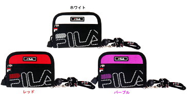 FILA フィラ 財布 紐付き 二つ折りウォレット★メール便なら¥390で全国へ L20306★マジックテープ式 ネックウォレット ネックパース(サイフ グッズ ひも付 メンズ 通販 首かけ)