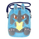 ポケットモンスター ショルダーバッグ ぬいぐるみポシェット 『ルカリオ』定形外340円で全国へ(ポケモン バッグ バック ポシェット 肩掛け 男女兼用 子供 中...