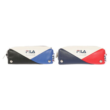 FILA フィラ ポーチ Vカットプレート付Pポーチ　Z9451【サマーSALE☆定形外なら全国送料無料】（3色/文具/文房具/筆入れ/収納/ペンケースペンポーチ/ステーショナリー/ポーチ/コスメポーチ/化粧品入れ/グッズ）