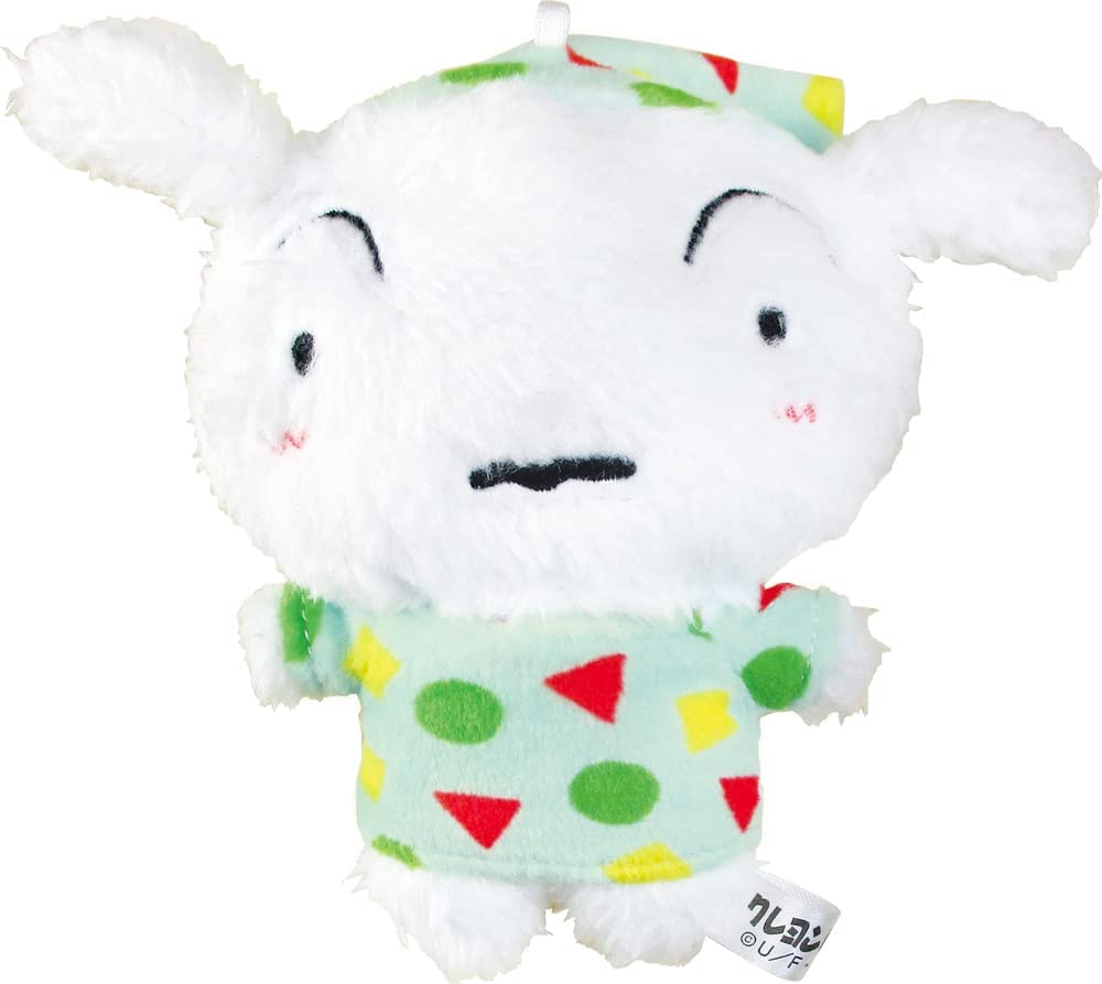 크레용 신짱 키홀더 봉제인형 마스코트 시로 파자마 무늬 정형외라면￥350으로 전국에 누이구루미 소품 상품 통판 캐릭터 신노스케 시로 선물