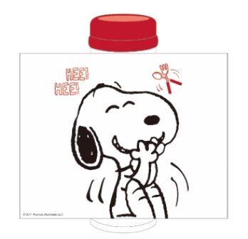 【SNOOPY★スヌーピー】直飲みステンレスボトル（水筒）『HEE HEE』スヌーピー 氷止め付き 350ml（直飲み/ランチ/グッズ/お弁当/軽量/持ち歩き/マグボトル/マイボトル）MAMS-0448