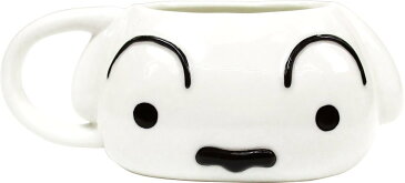 【クレヨンしんちゃん】ダイカットマグカップ『シロ』専用箱付き(コーヒーカップ/コップ/フェイスマグ/スープマグ/食器/生活雑貨/シンちゃん/テレビアニメ/しろ)KS-5524261SI