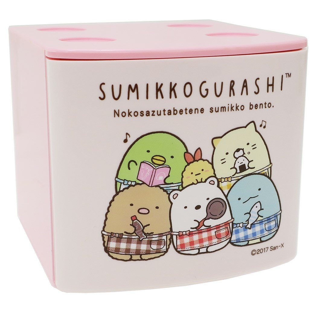 【Sumikko gurashi★すみっコぐらし】すみっこぐらし スタッキングチェスト(フラットタイプ)『すみっコ弁当』ピンク/小物入れ/卓上収納/引き出し/子供部屋/インテリア/便利/雑貨/グッズ/SG-SCF-SB