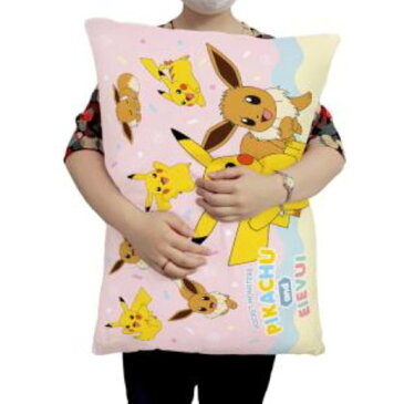 ポケモン ポケットモンスター クッション 枕『ピカチュウ&イーブイ』( 特大 ピロー グッズ 通販 子供部屋 まくら マクラ クリスマス プレゼント)