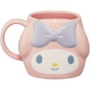 サンリオ マイメロディ 陶器 マグカップ 390ml ダイカットマグ マイメロ SANRIO 電子レンジ 食洗器OK グッズ プレゼント クリスマス 女の子 お誕生日 バースデー