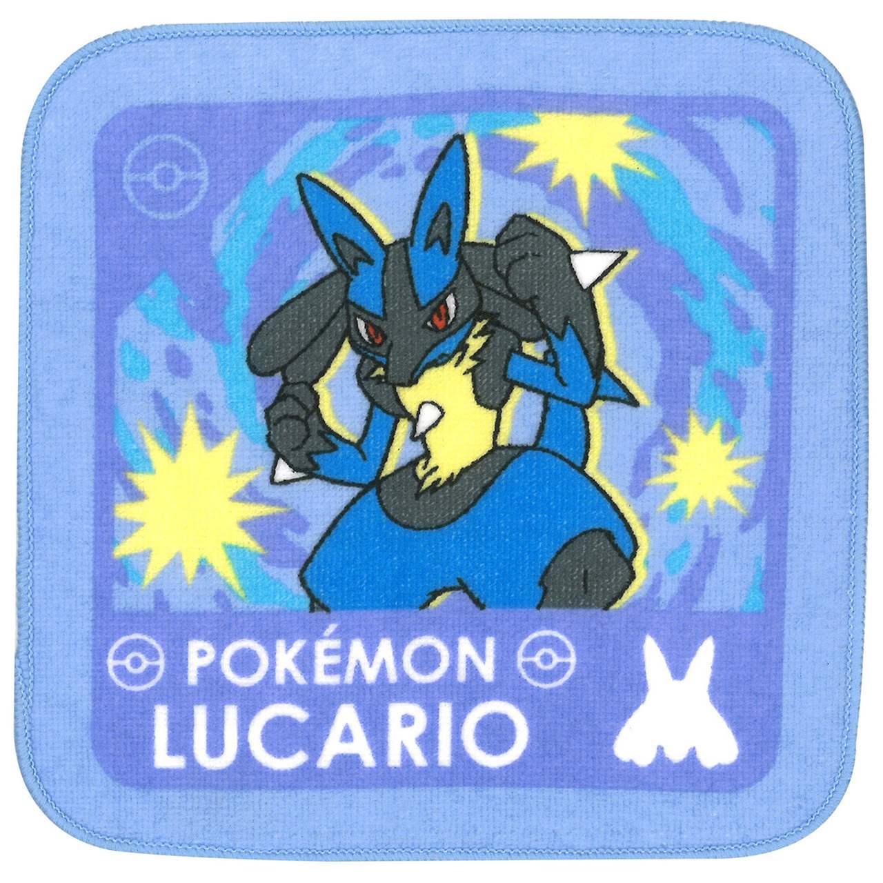 ポケモン タオル　ルカリオ　ミニタオル　メール便なら何枚でも￥240で全国へ　タオルハンカチ　任天堂 ポケットモンスター 手拭きタオル プチタオル ハンカチ 任天堂スイッチ Nintendo Switch