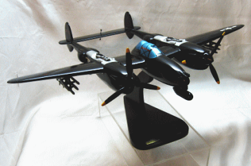 【米軍機マホガニー製】Elite SKYWARRIORSシリーズ 1/32★ロッキード P-38M ナイトライトニング(米/B)#ES10-1