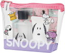 スヌーピー ハンドケアセット フレッシュピーチ 　ミニハンドソープ70ml+ハンドクリーム20ml　ピーナッツ SNOOPY 旅行 やわらかくて甘いモモの香り