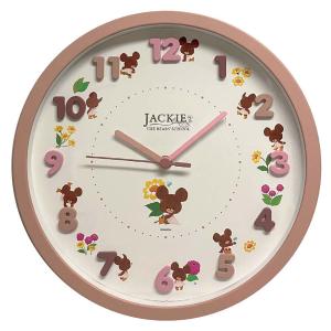 くまのがっこう 時計 ジャッキー 壁掛け時計 アイコンウォールクロック キャラクター時計　アルカリ電池サービス　アナログ表示 連続秒針 壁掛時計 通販 グッズ キャラクター 子供部屋 新築祝い 引越し祝い 絵本のサムネイル