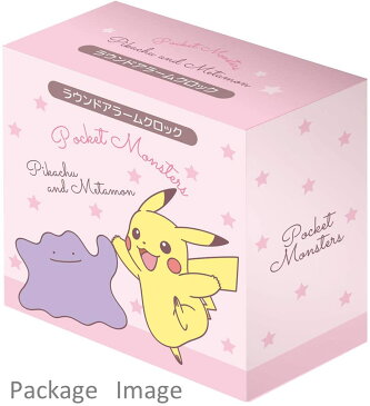 ポケットモンスター 時計 目覚まし時計 ラウンドアラームクロック『ピカチュウ&メタモン』(通販 アナログ ギフト プレゼント 景品 クリスマスプレゼント クリスマスギフト キャラクター)