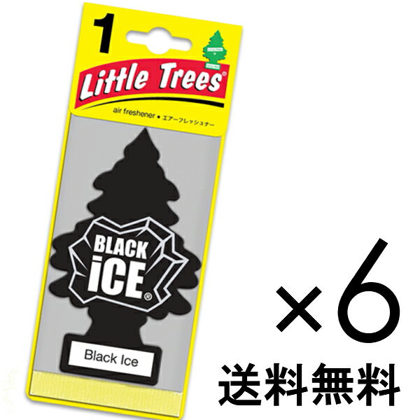 【ホールセール】ブラックアイス【まとめ買い】【リトルツリー】【Little Tree】【6枚セット送料無料】【Black Ice】 【芳香剤 車】