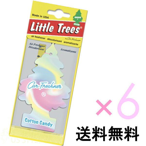 【ホールセール】コットンキャンディ【まとめ買い】【リトルツリー】【Little Tree】【6枚セット送料無料】【Cotton Candy】　【芳香剤　車】