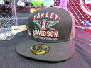 Import items【CAP】【フラットバイザー】【ハーレーダビッドソン】【キャップ】　【HARLAY-DAVIDSON　MOTOR CYCLES】【全国一律500円発送】【58.7cm】