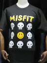 Tシャツ S L XL【ブラック】スマイル+スカル【送料全国一律500円】Import items fromUSA(4)
