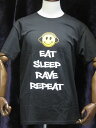 Tシャツ Lサイズ【ブラック】スマイル+ヘッドフォン【送料全国一律500円】Import items fromUSA
