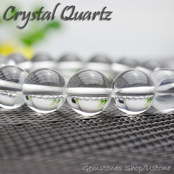 水晶 AA 12mm ラウンド ブレスレット【合計3,980円以上で送料無料】天然石 パワーストーン【風水グッズ お守り 厄払い 厄除け 魔除け 幸運 開運 ブ...