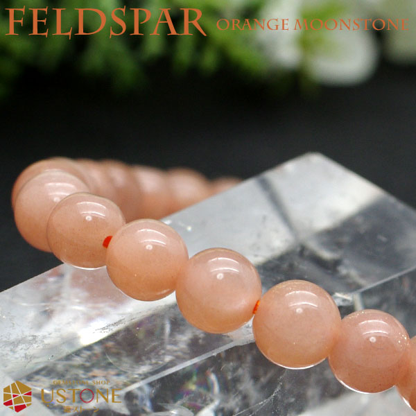 オレンジムーンストーン AA 6mm ラウンド ブレスレット タンザニア産【合計3,980円以上送料無料】天然石 パワーストーン【パワーストーン専門店 アクセサ...