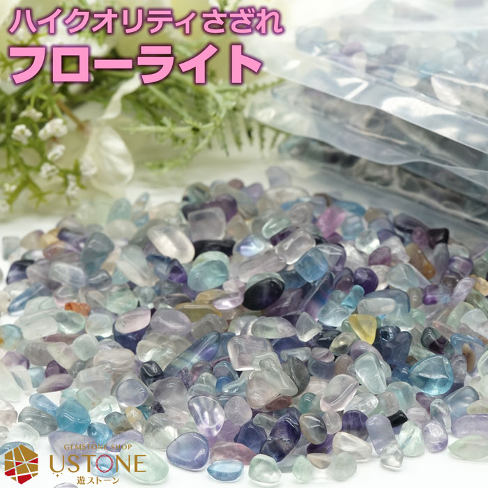 【スーパーSALE】【10％OFF】フローライト さざれ 小粒 AAA 100g 原石 天然石 パワーストーン浄化 サザレ ネイルアート オルゴナイト 盛り塩【パワーストーン専門店 お守り 開運 風水 占い ギ…