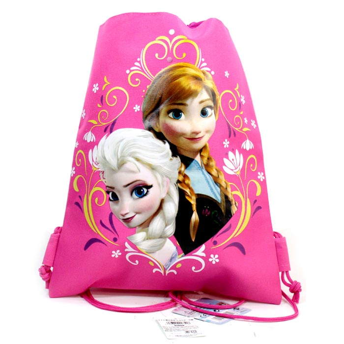 Rakuten - アナと雪の女王/ショルダー巾着/ピンク
