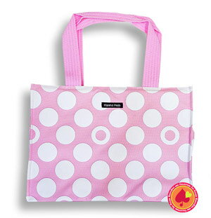 マザーズバッグ（ピンクドット）：Hanna Hula （ハンナフラ）【楽ギフ_包装】