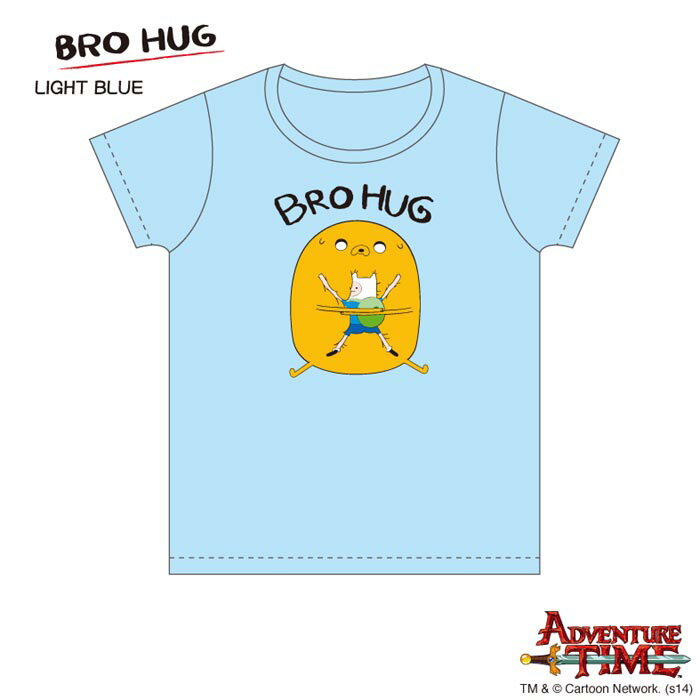 Tシャツ キッズ（140cm） ブロハグ（ライトブルー） /アドベンチャータイム Adventure Time