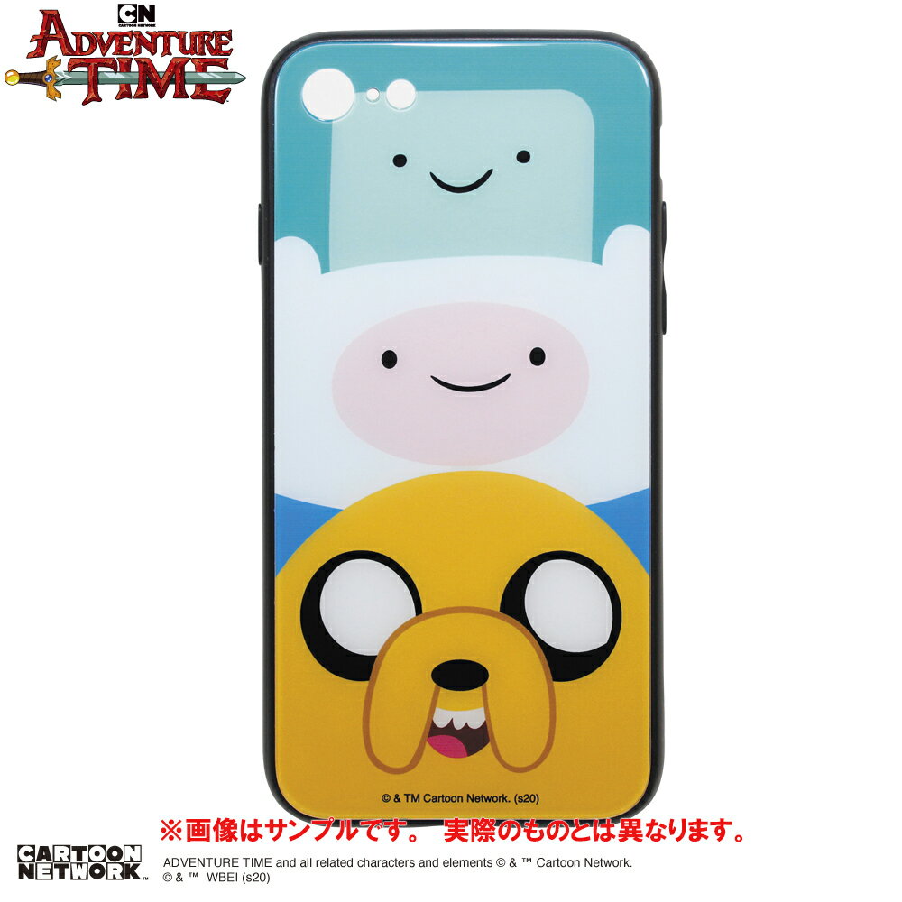 iPhone7 iPhone8 iPhoneSE(第2世代) スマホケース （ガラスケース）【ファミリー】アドベンチャータイム Adventure Time