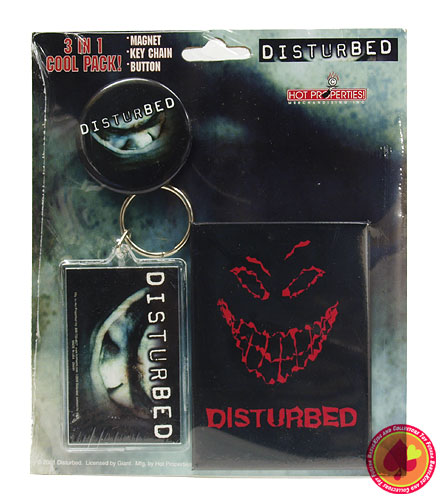 DISTURBED 3in1 Cool Pack(マグネット・キーホルダー・缶バッジ)/ディスターブド