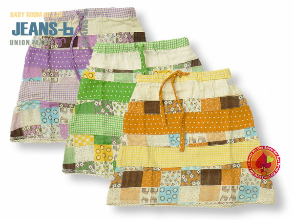 パッチワークスカート/JEANS-b（ジーンズベー）DD